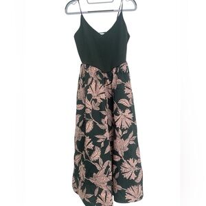 NWT Maurices Green Dress with Pink Flowers Size:Small